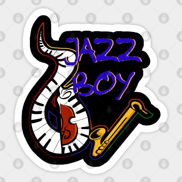 Jazz boy Sticker by KubikoBakhar
